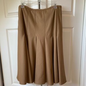 Wool pleated skirt